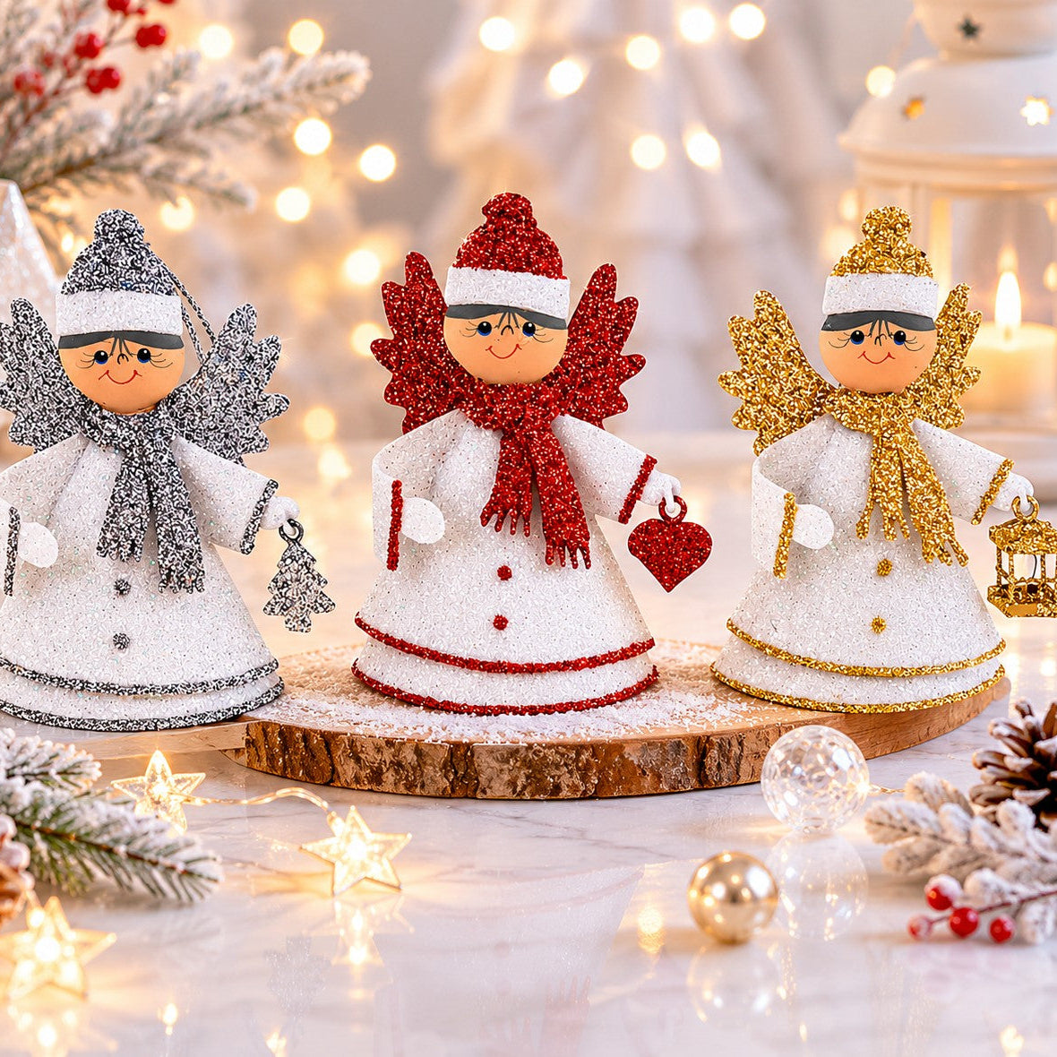 WINTER Engel 3er SET