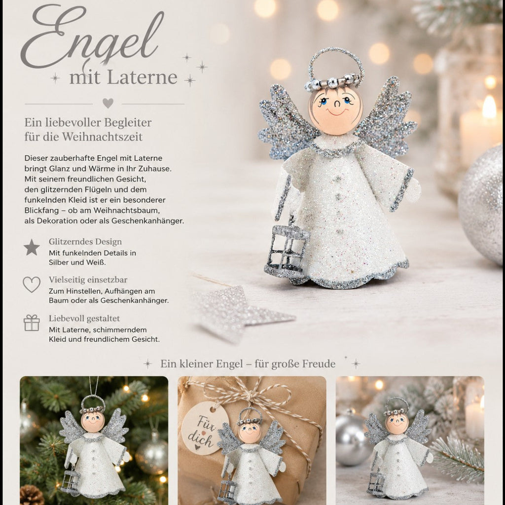 Laternenengel silber