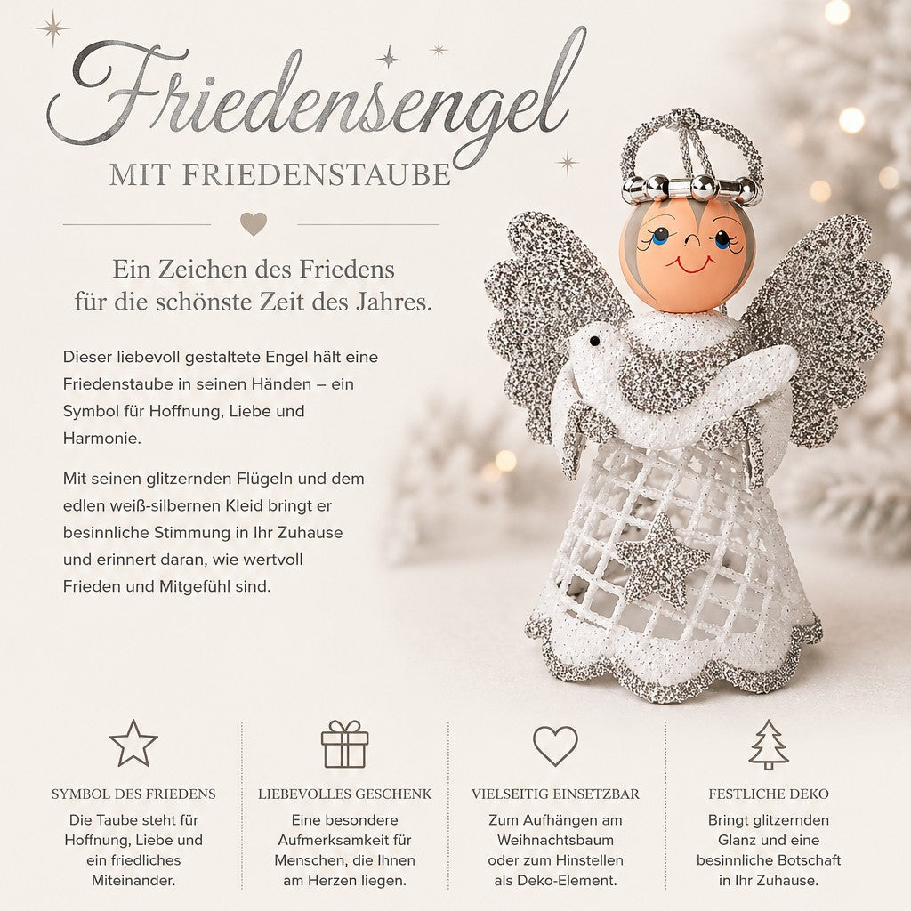 Friedensengel silber, NEU