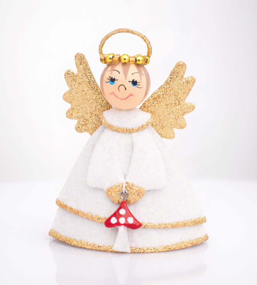 Engel mit Glückspilz