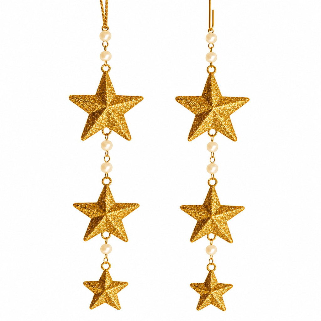 Sternengirlande gold-2er Set