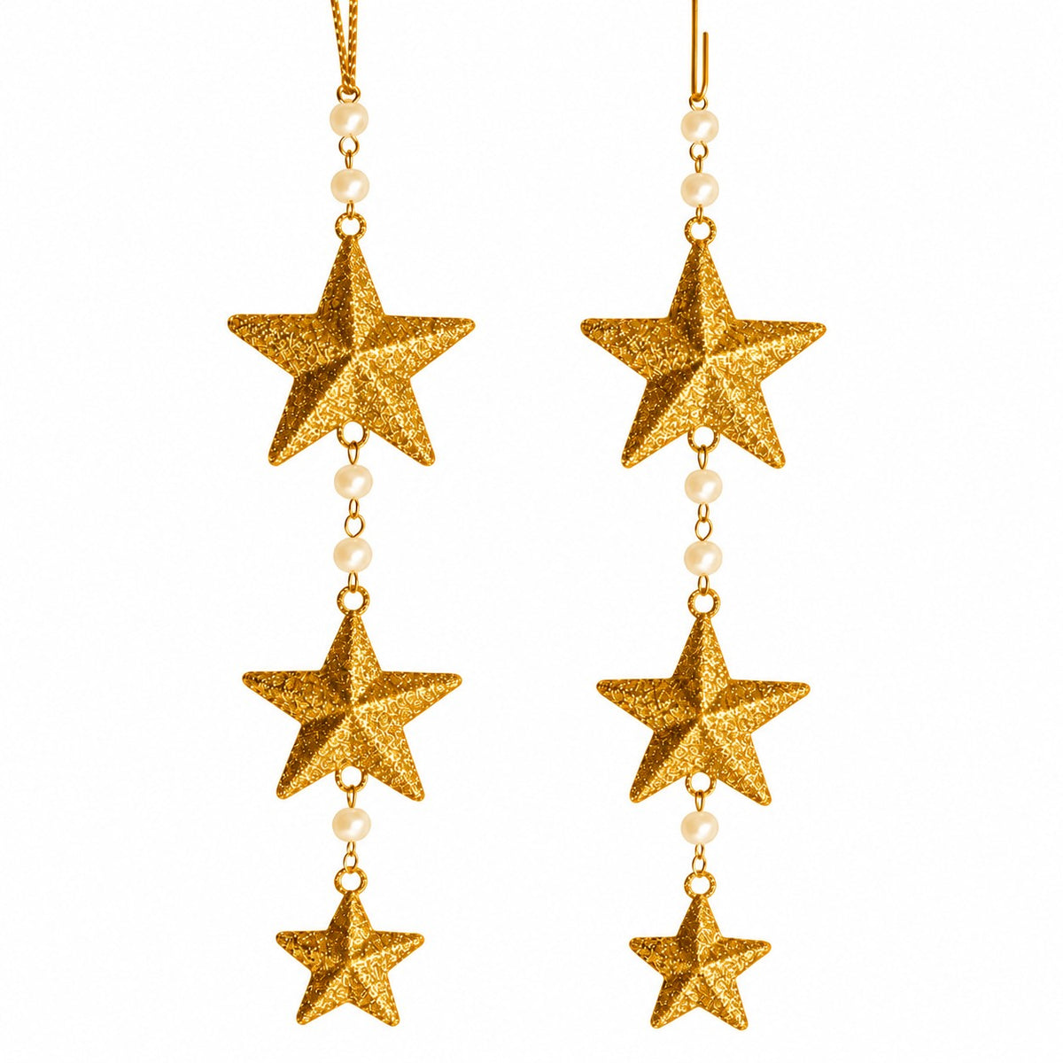 Sternengirlande gold-2er Set